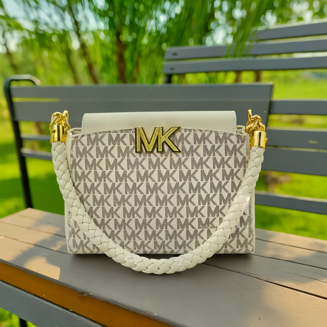MKS White Hand Bag