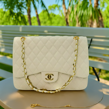 Channel White Cross Body